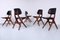 Teak Scissor Dining Chairs by Louis van Teeffelen for Webe, 1950s, Set of 5 11