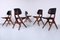 Teak Scissor Dining Chairs by Louis van Teeffelen for Webe, 1950s, Set of 5, Image 11