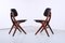 Teak Scissor Dining Chairs by Louis van Teeffelen for Webe, 1950s, Set of 5, Image 7