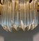 Mid-Century Modern Clear and Brown Murano Glass Triedri Chandelier from Venini, 1970s 6