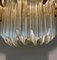 Mid-Century Modern Clear and Brown Murano Glass Triedri Chandelier from Venini, 1970s, Image 6