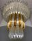 Mid-Century Modern Clear and Brown Murano Glass Triedri Chandelier from Venini, 1970s 4