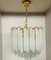 Mid-Century Modern Cascade Chandelier in White Murano Glass from Mazzega, 1970s 3