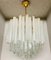 Mid-Century Modern Cascade Chandelier in White Murano Glass from Mazzega, 1970s, Image 5