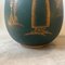 Sicilian Art Deco Green and Gold Ceramic Vase, 1939 6