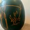 Sicilian Art Deco Green and Gold Ceramic Vase, 1939 8
