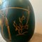 Sicilian Art Deco Green and Gold Ceramic Vase, 1939, Image 8