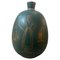 Sicilian Art Deco Green and Gold Ceramic Vase, 1939 1