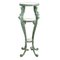 Patinated Cast Iron Side Table with Marble Trays 2