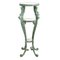 Patinated Cast Iron Side Table with Marble Trays, Image 2