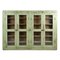 Large Patinated Wooden Wall Display Cabinet, Image 1