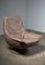 Swivel Lounge Chair in Brown Leather, 1970s 3