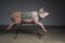 Figura de carrusel de cerdo de madera tallada, años 50, Imagen 2