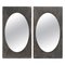 Espejos de pared ovalados Mid-Century modernos atribuidos a Sergio Rodrigues, años 60. Juego de 2, Imagen 1