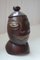 Folk Art Carved Nut Storage Pot 1