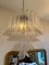 Lámpara de araña italiana con hojas de cristal de Murano, Imagen 2