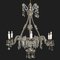 Chandelier with Crystal Beads, 1900s 2