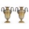 Empire Bronze Vases with Swan Handles, Set of 2 1