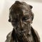 Hans Muller, Bust of Man with Pipe, Late 1800s, Bronze 4