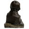 Hans Muller, Busto di uomo con pipa, fine 800, bronzo, Immagine 6