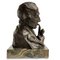 Hans Muller, Bust of Man with Pipe, Late 1800s, Bronze 5