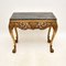 Marble Top Gilt Wood Side Table in the style of William Kent, 1930s, Image 1