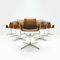 Cognac Leather FK 6728 4G Armchairs & Matteo Grassi Dining Table by Preben Fabricius & Jørgen Kastholm for Walter Knoll/Willhelm Knoll, 1990s, Set of 11 12