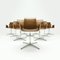 Cognac Leder FK 6728 4G Sessel & Matteo Grassi Esstisch von Preben Fabricius & Jørgen Kastholm für Walter Knoll/Willhelm Knoll, 1990er, 11 . Set 12