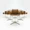 Sillones FK 6728 4G de cuero Cognac de Preben Fabricius y Jørgen Kastholm para Walter Knoll / Willhelm Knoll y mesa de comedor Matteo Grassi de cuero y vidrio. Años 90, Juego de 11, Imagen 12