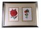 English Artist, Flowers, Chromolithographic Print Diptych, 1900, Framed 3