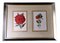 English Artist, Flowers, Chromolithographic Print Diptych, 1900, Framed, Image 3