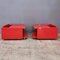 Bedside Tables in Rosso Lacqued Wood by Kazuhide Takahama, 1970s, Set of 2 2