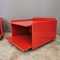 Bedside Tables in Rosso Lacqued Wood by Kazuhide Takahama, 1970s, Set of 2 5