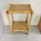 Vintage Console Entrance Furniture and High Bamboo Tables by Vimini, 1970s, Set of 3, Image 5