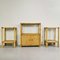 Vintage Console Entrance Furniture and High Bamboo Tables by Vimini, 1970s, Set of 3 1