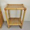 Vintage Console Entrance Furniture and High Bamboo Tables by Vimini, 1970s, Set of 3, Image 9