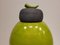 Jarrones vintage verdes de cerámica Raku de Befos. Juego de 3, Imagen 4