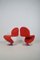Danish 1-2-3 System Chairs by Verner Panton for Fritz Hansen, 1970s, Set of 2 2
