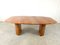 Red Marble Oval Dining Table, 1970s 8