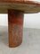 Ovaler Esstisch aus rotem Marmor, 1970er 3