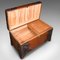 Large Vintage Art Deco Carved Linen Chest in Teak, 1930s 8