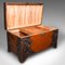 Large Vintage Art Deco Carved Linen Chest in Teak, 1930s 2