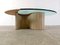 Travertine and Glass Coffee Table, 1970s 10