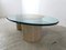 Travertine and Glass Coffee Table, 1970s 8