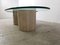 Travertine and Glass Coffee Table, 1970s, Image 3