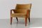 Danish Modern Golden Velvet Lounge Chair by Kurt Olsen for Slagelse Møbelværk, 1950s, Image 3
