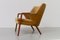 Danish Modern Golden Velvet Lounge Chair by Kurt Olsen for Slagelse Møbelværk, 1950s, Image 6