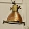 Vintage Copper and Brass Nautical Search or Spot Light, 1890s 2