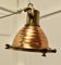 Vintage Copper and Brass Nautical Search or Spot Light, 1890s 8