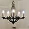 Medieval Style Iron Chandelier, 1920s 9